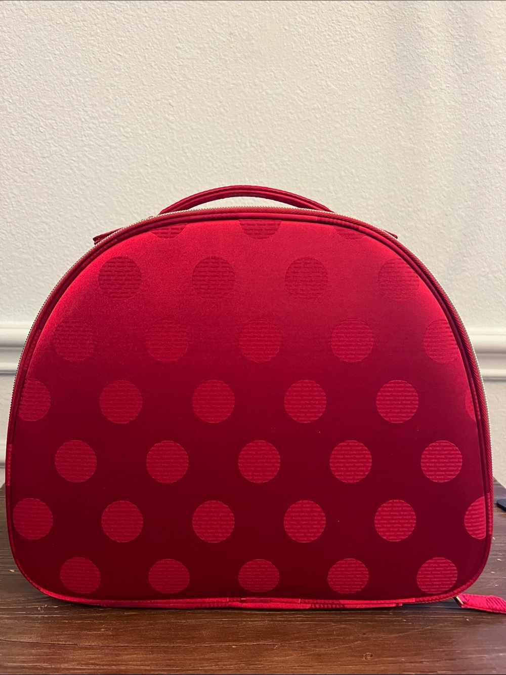 Estée Lauder Red Polka Dot Women's Travel Cosmetic Case